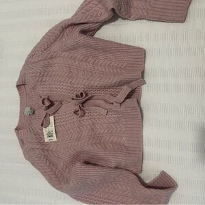 a new day Mauve Cable Knit Cardigan